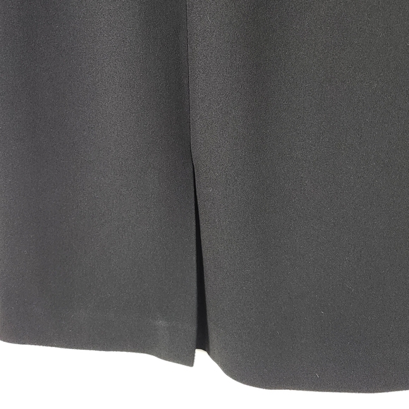 Rickie Freeman Teri Jon Black Ruffled Sheath Dress Size 8 - Picture 9 of 11